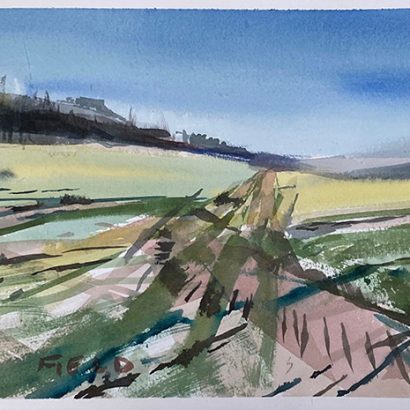 Responding to early Spring light, English countryside and the South Downs