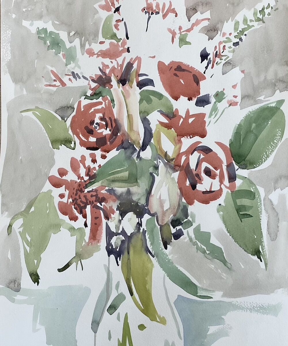 Roses in a vase